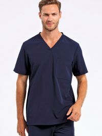 Stretch Kasack Herren Dunkelblau